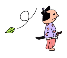 Japanese SAMURAI sticker in English sticker #1635910