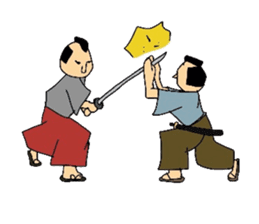 Japanese SAMURAI sticker in English sticker #1635912