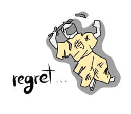 Japanese SAMURAI sticker in English sticker #1635914