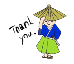 Japanese SAMURAI sticker in English sticker #1635916