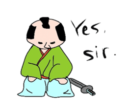 Japanese SAMURAI sticker in English sticker #1635921