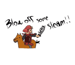 Japanese SAMURAI sticker in English sticker #1635924