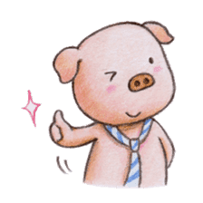 wage slave pig sticker #1636050