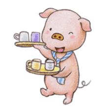 wage slave pig sticker #1636056