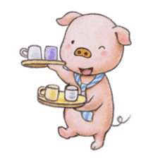 wage slave pig sticker #1636056