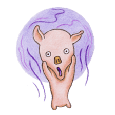 wage slave pig sticker #1636066