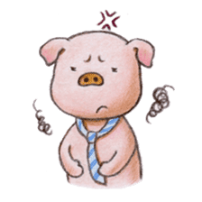 wage slave pig sticker #1636080