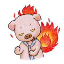 wage slave pig sticker #1636081