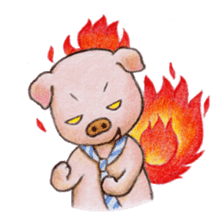 wage slave pig sticker #1636081