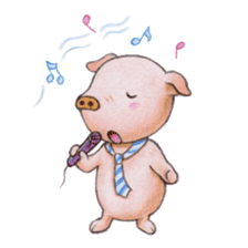 wage slave pig sticker #1636083