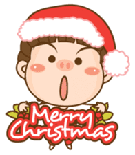 Dreadlock Pigirl Christmas sticker #1637329