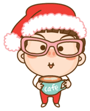 Dreadlock Pigirl Christmas sticker #1637343