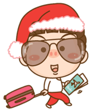 Dreadlock Pigirl Christmas sticker #1637349
