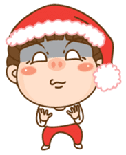 Dreadlock Pigirl Christmas sticker #1637365