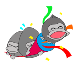 tamagorilla family sticker #1637982