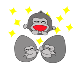 tamagorilla family sticker #1637986