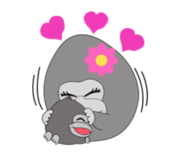 tamagorilla family sticker #1638004