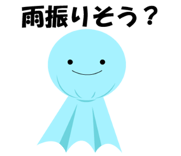 Pretty character's sticker with greeting sticker #1638180