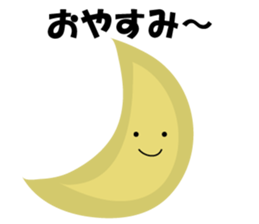 Pretty character's sticker with greeting sticker #1638183