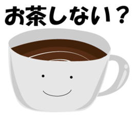 Pretty character's sticker with greeting sticker #1638185