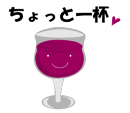 Pretty character's sticker with greeting sticker #1638187