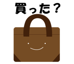 Pretty character's sticker with greeting sticker #1638191