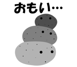 Pretty character's sticker with greeting sticker #1638192