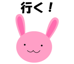 Pretty character's sticker with greeting sticker #1638193