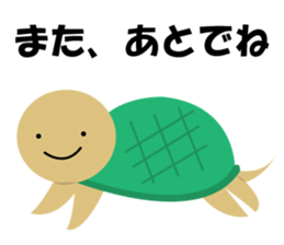 Pretty character's sticker with greeting sticker #1638195