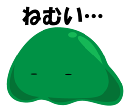 Pretty character's sticker with greeting sticker #1638197