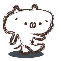 The emoticon cat feels lonely