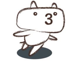 The emoticon cat feels lonely sticker #1638543