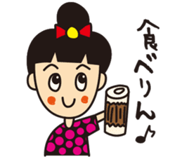 mikawaben girl sticker sticker #1638962