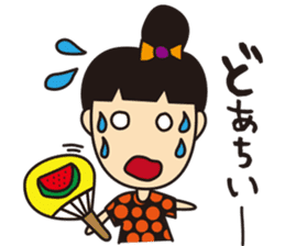 mikawaben girl sticker sticker #1638965