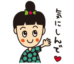 mikawaben girl sticker sticker #1638968