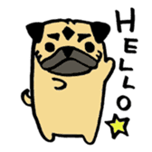 pug pug pug sticker #1639257