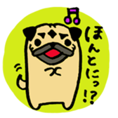 pug pug pug sticker #1639259