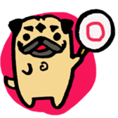 pug pug pug sticker #1639275