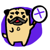 pug pug pug sticker #1639276
