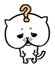 Sticker of cat shy sticker #1640254