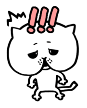 Sticker of cat shy sticker #1640255