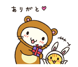 The costumed cats. sticker #1641059