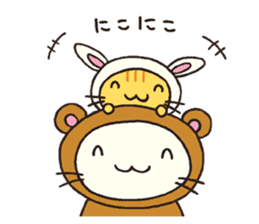 The costumed cats. sticker #1641082