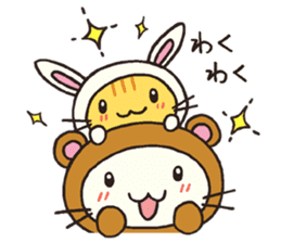 The costumed cats. sticker #1641084