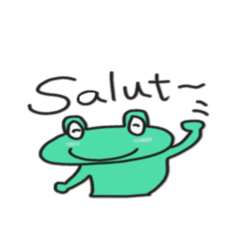 Frog KOMAME speaks in French