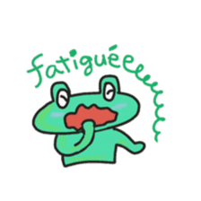 Frog KOMAME speaks in French sticker #1641982