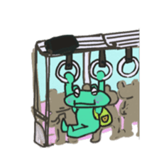 Frog KOMAME speaks in French sticker #1641992