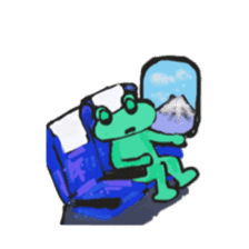 Frog KOMAME speaks in French sticker #1641993
