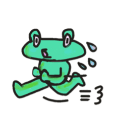 Frog KOMAME speaks in French sticker #1641994