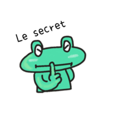 Frog KOMAME speaks in French sticker #1641995